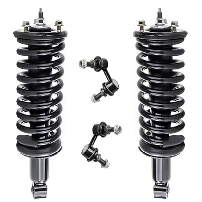 Detroit Axle - 4WD Front 4pc Struts Kit for 2005-2019 Nissan Frontier 4.0L - size: 4QS47312/ sway kit