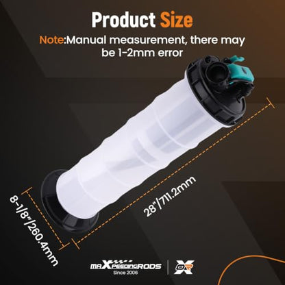 maXpeedingrods 2.5 Gallon/9.5L Pneumatic/Manual Fluid Extractor - size: 9.5L,Pneumatic/Manual
