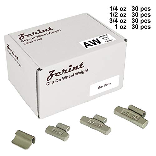 AW-M120 Wheel Weight Kit AW Style 120pcs/kit;Grey 120pcs/kit: 1/4oz, 1/2oz, 3/4oz, 1oz 30pcs Each - size: AW-M120