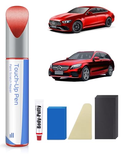 590/3590 Mars Red Touch Up Paint Repair Kit Compatible with Mercedes-Benz - DIY Kit Exactly Matches Chips and Nicks - color: Mars Red(590/3590)