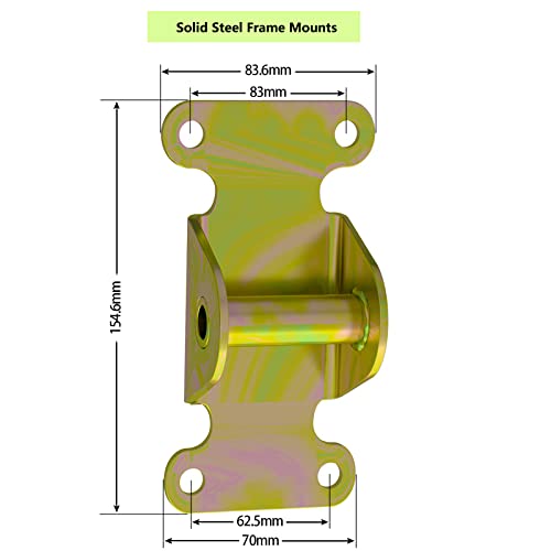 SBC/BBC Frame and Motor Mount Kit - Chevy V8 Solid Steel Frame Mounts Motor Mounts for SBC 283 327 350 400 Small & Big Block Chevy Engines Off Road Racing