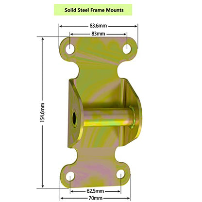 SBC/BBC Frame and Motor Mount Kit - Chevy V8 Solid Steel Frame Mounts Motor Mounts for SBC 283 327 350 400 Small & Big Block Chevy Engines Off Road Racing