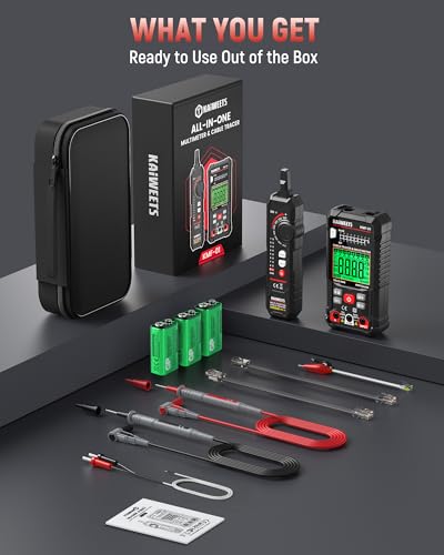 KAIWEETS Digital Multimeter Wire Tracer Kit with NCV Voltmeter for Home DIY