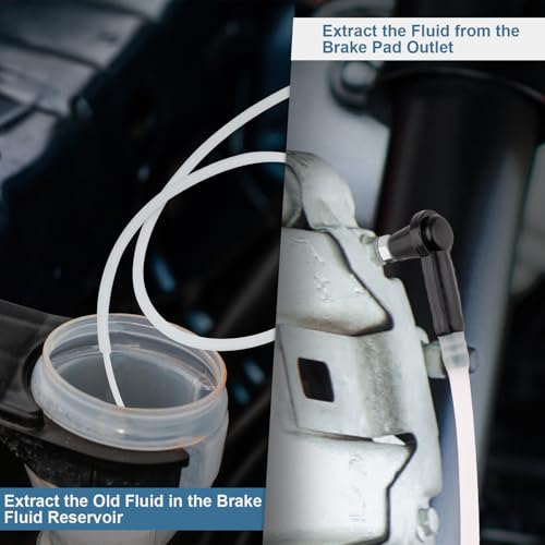 3L Brake Bleeder Kit, One Person Vacuum Brake Fluid Bleeder Kit