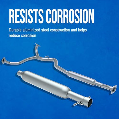 Walker 56227 Direct Fit Exhaust Resonator and Pipe Assembly for Nissan Versa