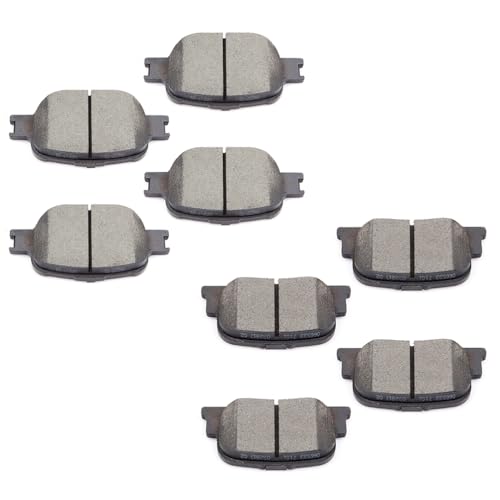 cciyu D817 D835 Ceramic Front Rear Brake Pad Set - size: Front[D817] + Rear[D835]