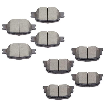 cciyu D817 D835 Ceramic Front Rear Brake Pad Set - size: Front[D817] + Rear[D835]