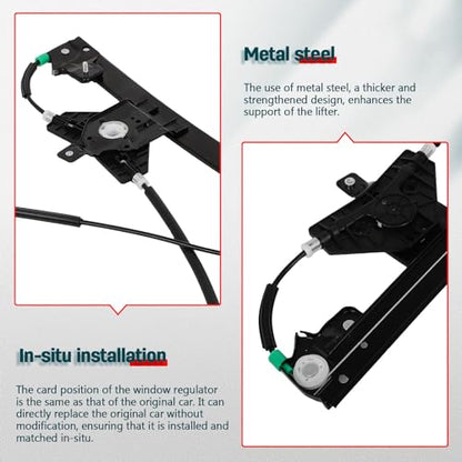 FINDAUTO 752-981 Power Window Regulator for 2013-2021 for NISSAN Pathfinder - size: Front Right, style: 2013-2021 for Nissan Pathfinder