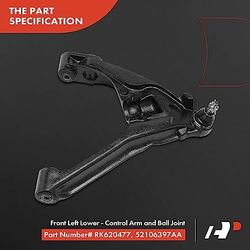 A-Premium 6Pcs Front Suspension Kit, Lower Control Arm, Outer Tie Rod End