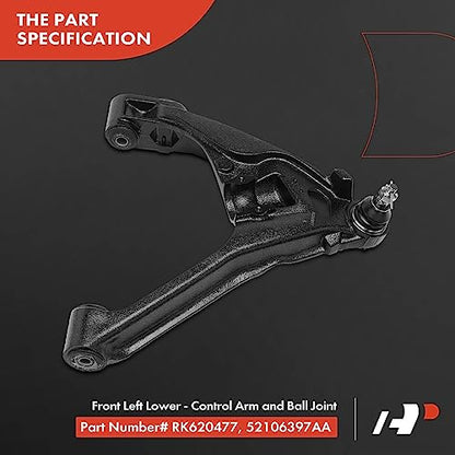 A-Premium 6Pcs Front Suspension Kit, Lower Control Arm, Outer Tie Rod End