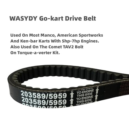 3pcs 30 Series Go Kart Drive Belt Replaces Manco 5959 / Comet 203589