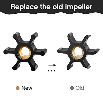 Fabbay 4 Pack Utility Impeller Replacement Water Transfer Pump Impeller Universal Fits Pas-30 and Pds-30 Model Pumps Fit 5/16 Diameter Shaft Compatible with 1/10th and 1/12th Hp Ac and Dc Motor