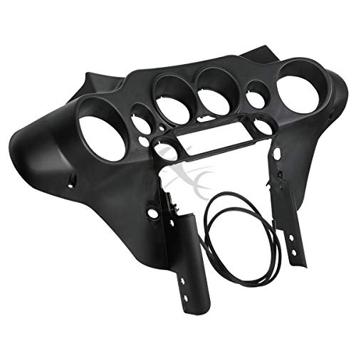 TCMT Batwing Inner & Outer Cowl Fairing Fit For Harley Touring Street Glide FLHX Electra Glide Ultra Classic FLHT FLHTC FLHTCU 1996-2013 (Inner & Outer Fairing) - color: Black Fairing Set#1