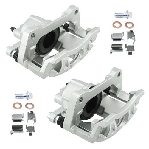 Betthand Front Brake Calipers Fit for 07-17 Jeep Wrangler, 08-12 Liberty - size: 18B5044+18B5045
