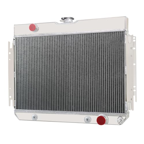 3 Row All Aluminum Radiator compatible with 1963-68 Chevy Bel Air/Impala/Biscayne El Camino - size: 3 Row Radiator