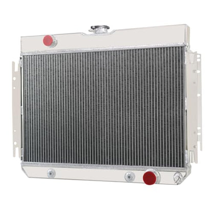 3 Row All Aluminum Radiator compatible with 1963-68 Chevy Bel Air/Impala/Biscayne El Camino - size: 3 Row Radiator