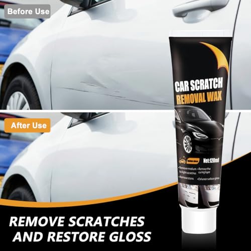 Scratch Remover for Vehicles, 2025 Upgrade Car Scratch Remover Kit with Wipe Sponge, Car Polishing Wax Scratch Remover for Deep Scratches