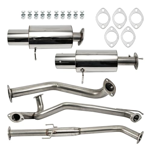 PHILTOP Cat-Back System Fit for 2007-2008 Hyundai Tiburon V6 2.7L - size: 2007-2008 Hyundai Tiburon V6 2.7L