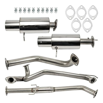 PHILTOP Cat-Back System Fit for 2007-2008 Hyundai Tiburon V6 2.7L - size: 2007-2008 Hyundai Tiburon V6 2.7L