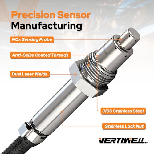 NOx Sensor Outlet Downstream Nitrogen Oxide Sensor Compatible with Volvo VNL VN VNM VHD VT C70 Mack CXU613 CHU613 CXU612 CHU612 MP8 Engine Replaces 904-6033 5WK97366 22303391 853760 S11391