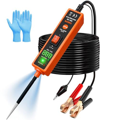 Power Circuit Probe Tester Kit, 6V-24V DC Test Light, Circuit Tester