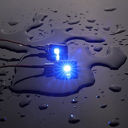RUPSE 2ps License Plate Light,12V Waterproof LED Bulb (Blue) - color: Blue