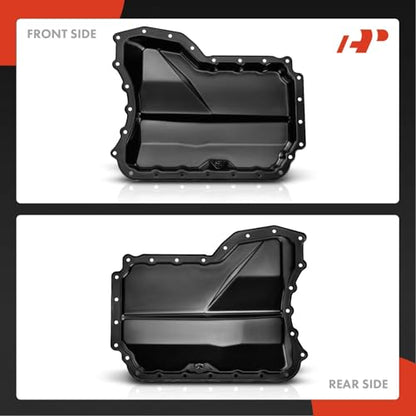 A-Premium Lower Engine Oil Pan Sump with Drain Plug Compatible with Volkswagen Jetta 2005-2018, Passat 2012-2018, Golf 2010-2014, Beetle 2006-2019, Rabbit 2006-2009, Golf SportWagen, 2.5L
