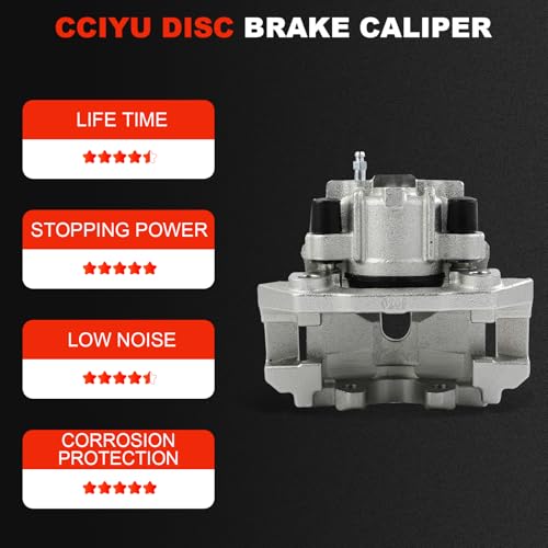 cciyu Rear Right Disc Brake Caliper Assembly w/Bracket 18B4830 - size: Rear Right[18B4830]
