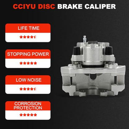 cciyu Rear Right Disc Brake Caliper Assembly w/Bracket 18B4830 - size: Rear Right[18B4830]