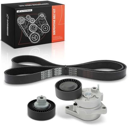 A-Premium Engine Serpentine Belt Drive Kit Compatible with BMW