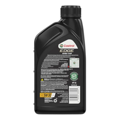 Castrol EDGE Euro 5W-30 K Advanced Full Syn Motor Oil, 1 Quart, Pack of 6 - size: 1 Quart Pack of 6
