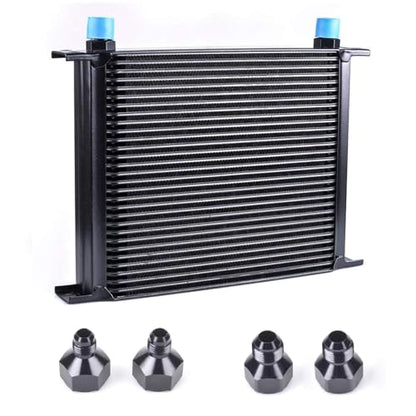 30 Row AN10-10AN Stacked Plate Oil Cooler Aluminium Alloy - color: Oil Cooler, size: 30 Row-BK