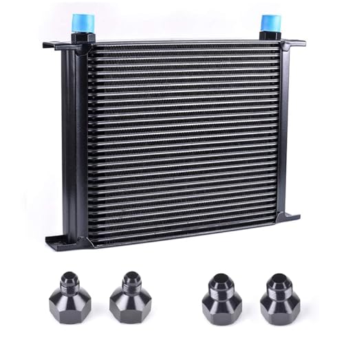 30 Row AN10-10AN Stacked Plate Oil Cooler Aluminium Alloy - color: Oil Cooler, size: 30 Row-BK