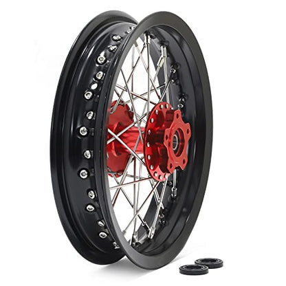 TOFR CNC 14" Rear Wheel Rim for Talaria Sting R MX3 / R MX4 / XXX / X3 Pro - color: Red, size: 14" Rear