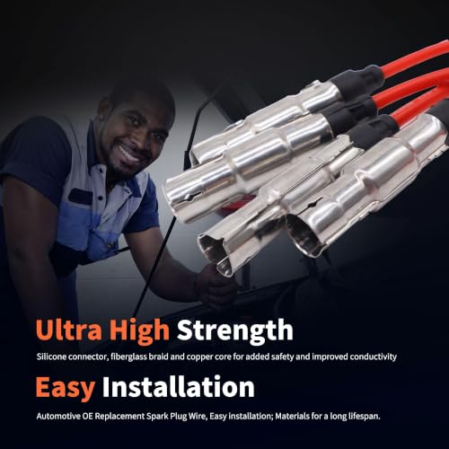 New 8MM Spark Plug Wire Set 27588 Compatible with VW Beetle - style: 27588