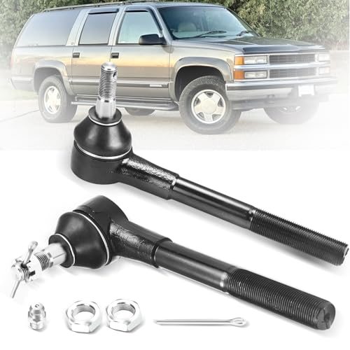 2pc ES2836RL Front Outer Tie Rod End Compatible with Chevy Blazer Express 1500 2500 3500 C1500 C2500 Suburban Tahoe, GMC Savana Yukon K1500 K2500,Escalade - size: ES2836RL