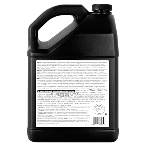 Heavy Duty 15W-40 Engine Oil – Synthetic Blend, API CK-4, Advanced Protection for Diesel Engines, 1 Gallon