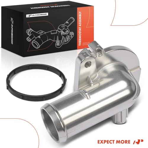 A-Premium Upgraded Aluminum Engine Coolant Thermostat Housing Assembly