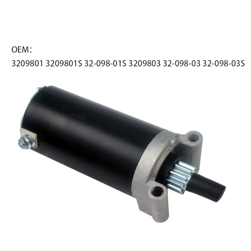 Starter Replacement Compatible with Cub Cadet Kohler Courage Engines 20HP 23HP 25HP 27HP Cub Cadet 1045 1046 SLT1550 SLT1554 1050 Replacs 3209801 3209801S 32-098-01S 3209803 32-098-03 32-098-03S - color: 3209801S