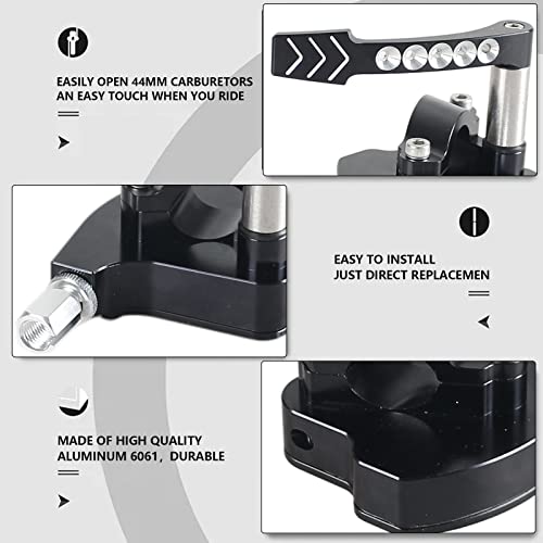 Universal 7/8" CNC ATV Thumb Throttle，Compatible with Yamaha YFZ450 Banshee 350 W 350 fit for Honda TRX450ER Sportrax 450 Control Lever