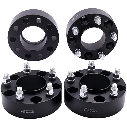 4X Black 5x100 Hubcentric Wheel Spacers 2 Inch with 12x1.5 Studs 54.1mm Hub - size: 2 Inch-Pack of 4