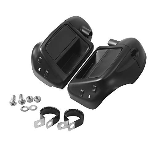 XFMT Lower Fairing Motorcycle Lower Vented Leg Fairing with Glove Box Fit For 2014-2024 Harley Touring Air-Cooled Road King Street Glide Electra Glide Ultra Classic, Matte Black - color: Matte Black For Harley Touring '14-Later