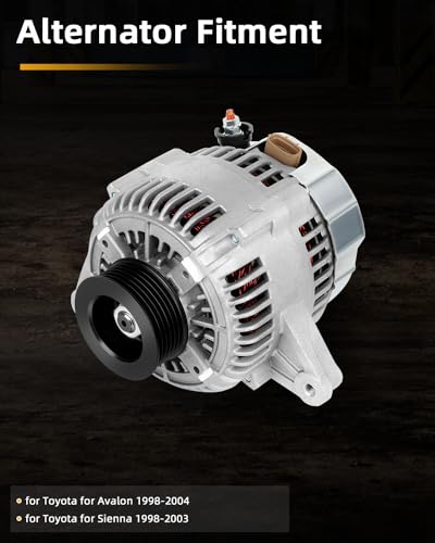New Alternator Compatible for Toyota for Avalon 1998-2004 - size: 100AMP, style: for Toyota Avalon 98-04,for Sienna 98-03