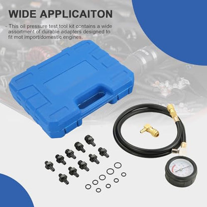 DASBET Engine Oil Pressure Tester Tool 0-140 PSI