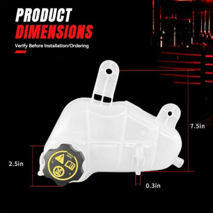 Coolant Overflow Reservoir Tank with Cap Compatible with Chevrolet Sonic 2012-2020 1.4L 1.8L Engine Coolant Recovery Expansion Tank Replace 603-386 GM3014167 95048411 - size: 603-386