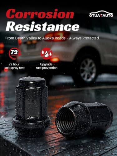 OTUAYAUTO 7/16-20 20PCS Lug Nuts - Replacement for 1964-1983 Chevy Malibu - color: Black, size: 7/16-20, style: 20 PCS