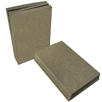 Premium 10 Pack 6" x 9" General Purpose Scuff Pads - Scuffing, Scouring, Sanding, Paint Primer Prep Adhesion Scratch - Surface Preparation Automotive Car Auto Body Woodworking Wood (Grey) - color: Gray