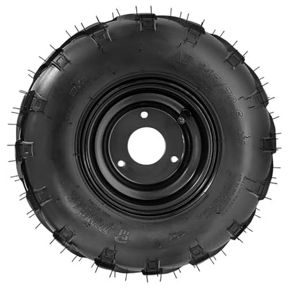 4 Packs of 145/70-6 ATV Tires with Rims Wheels for Quad 4 wheelers Go-Kart Mini Bike Lawn