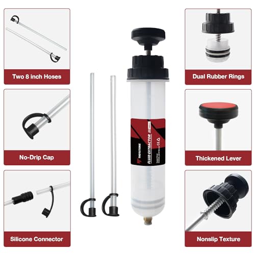Thorstone 500cc Fluid Extractor Pump with 2pcs 22cm PVC Suction Tubes - size: 500cc