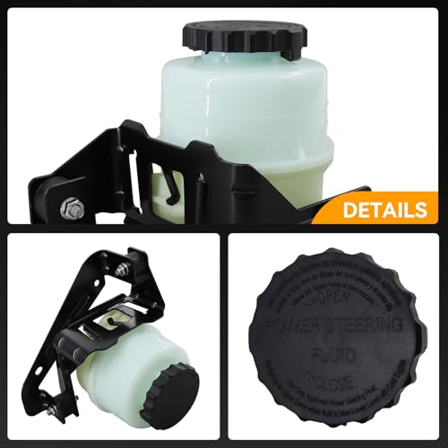 603-678 Power Steering Reservoir Tank with Cap & Bracket - size: 603-678